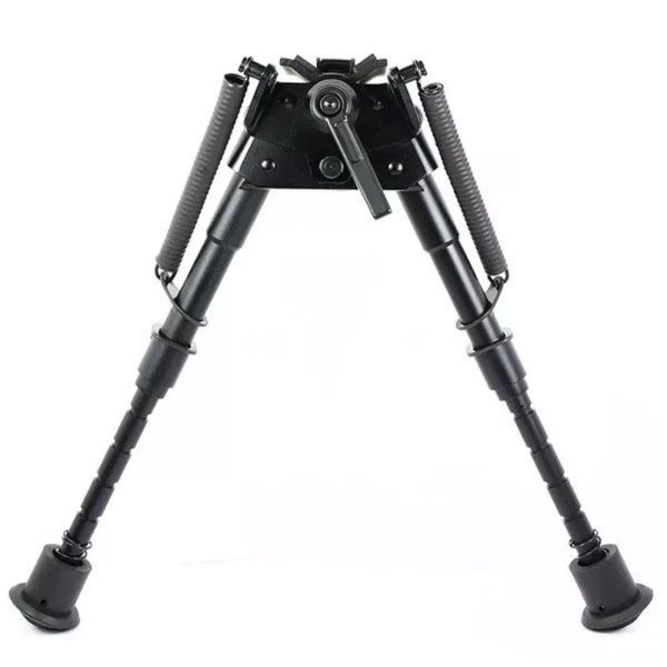 Сошки HARRIS BIPOD 6"-9" з качалкою кріплення на антабку чорні 43338 фото