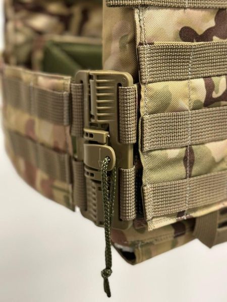 Плитоноска швидкого скидання з боковими карманами Cordura 1000D з IRR мультикам 42219 фото